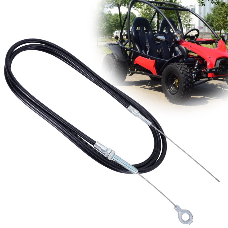 MTATCN Enhanced 90" Long Throttle Cable 8173 with 82" Casing Replacement for Manco GO Kart Cart Buggy - Image 1